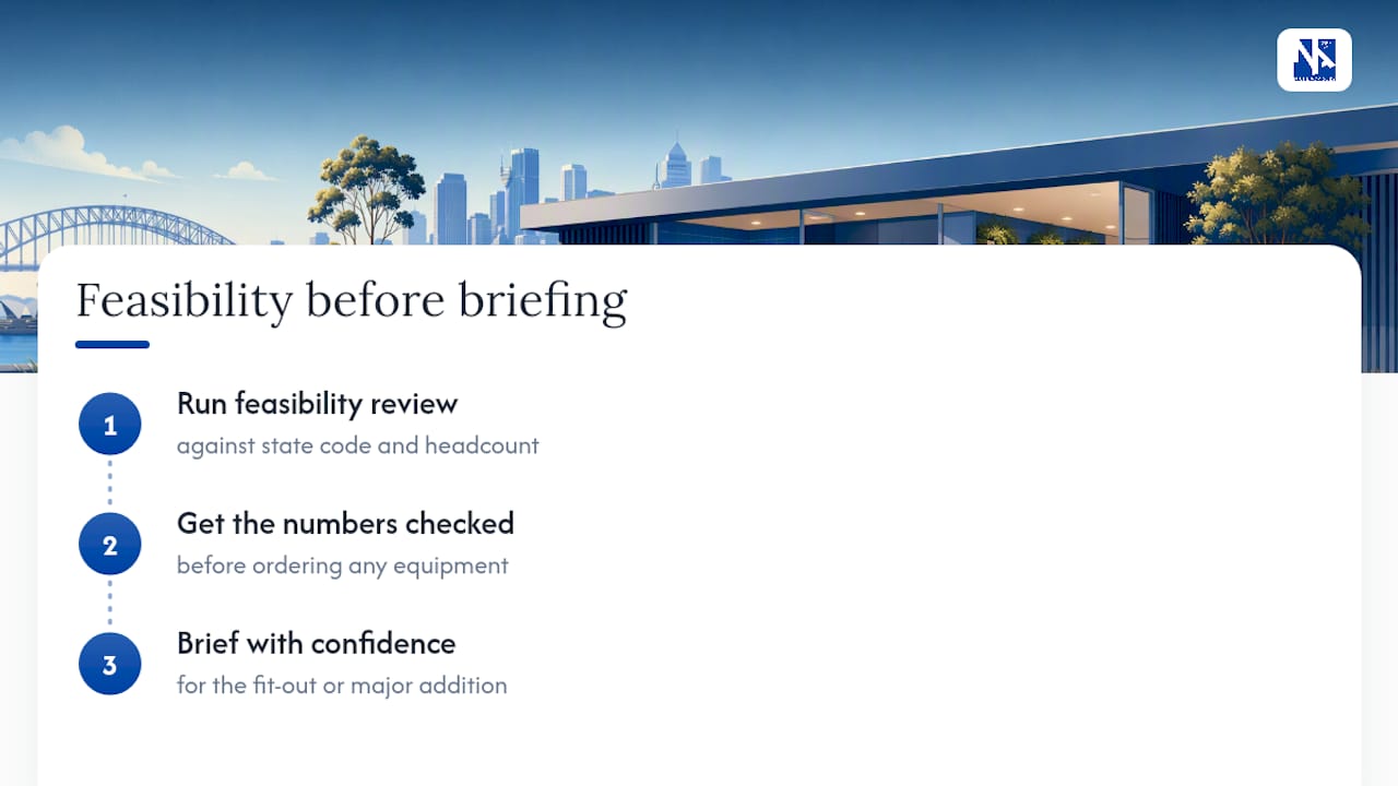 Get a feasibility check before you brief your fit‑out — overview diagram