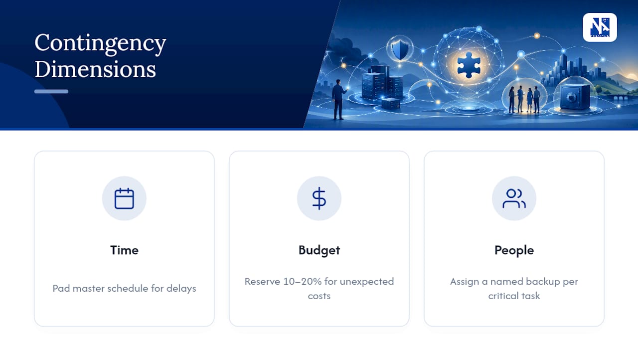 Relocation risk register and contingency plan