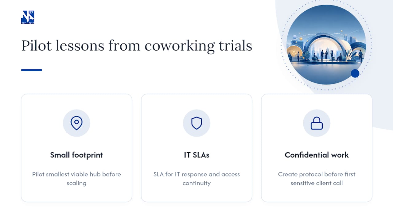 Three lessons for enterprise coworking pilots