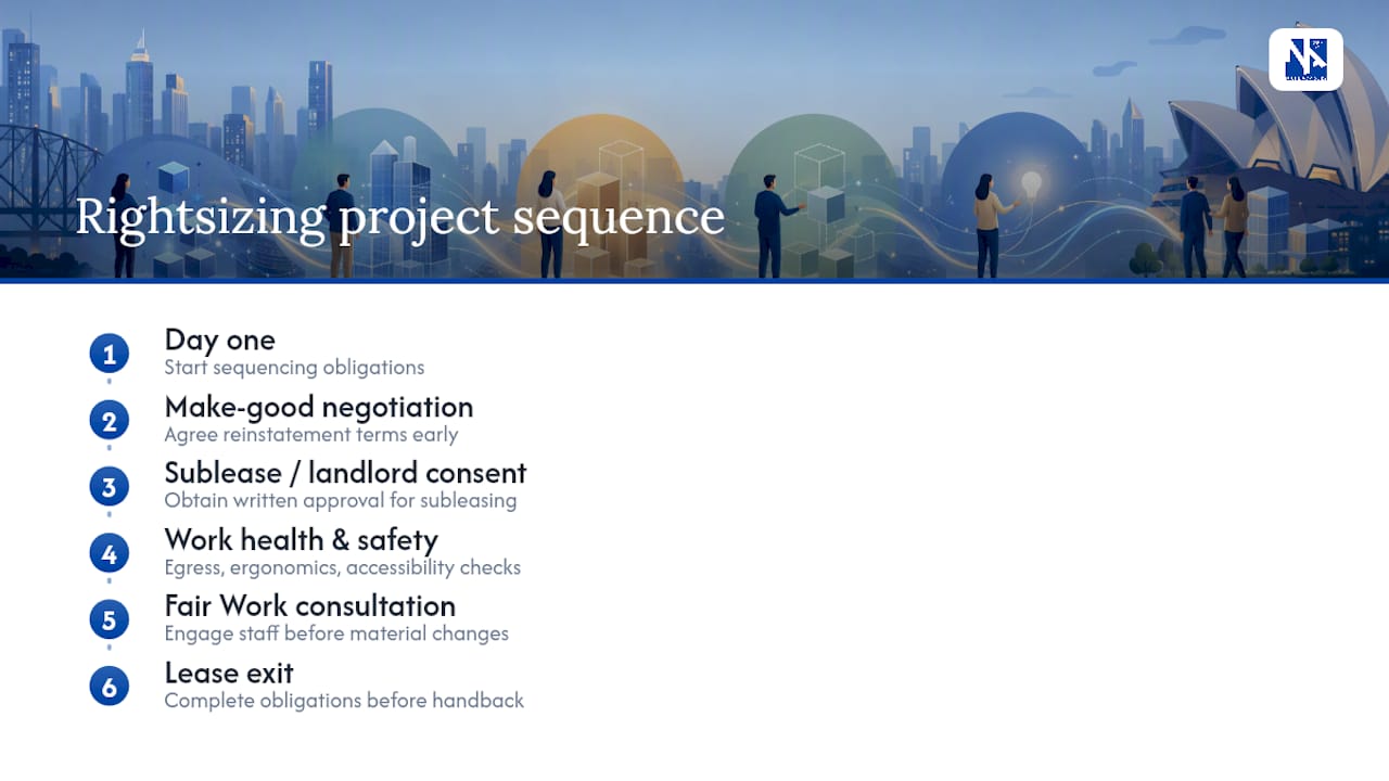 Rightsizing legal obligations timeline
