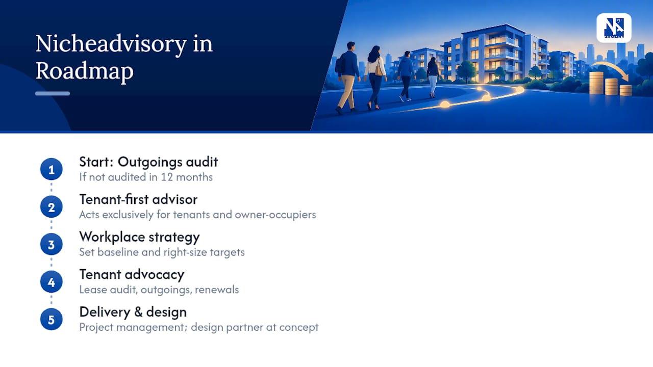 Where Nicheadvisory fits in your cost reduction program — overview diagram