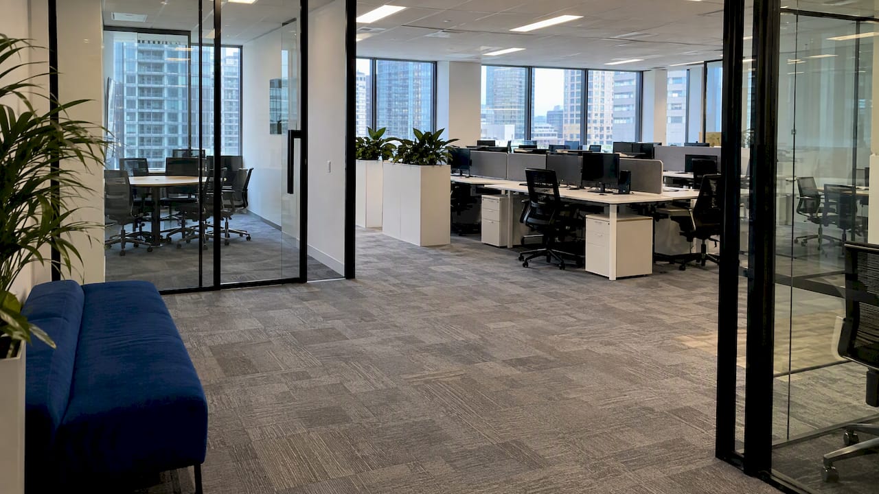 Completed mid-range Sydney CBD office fit-out