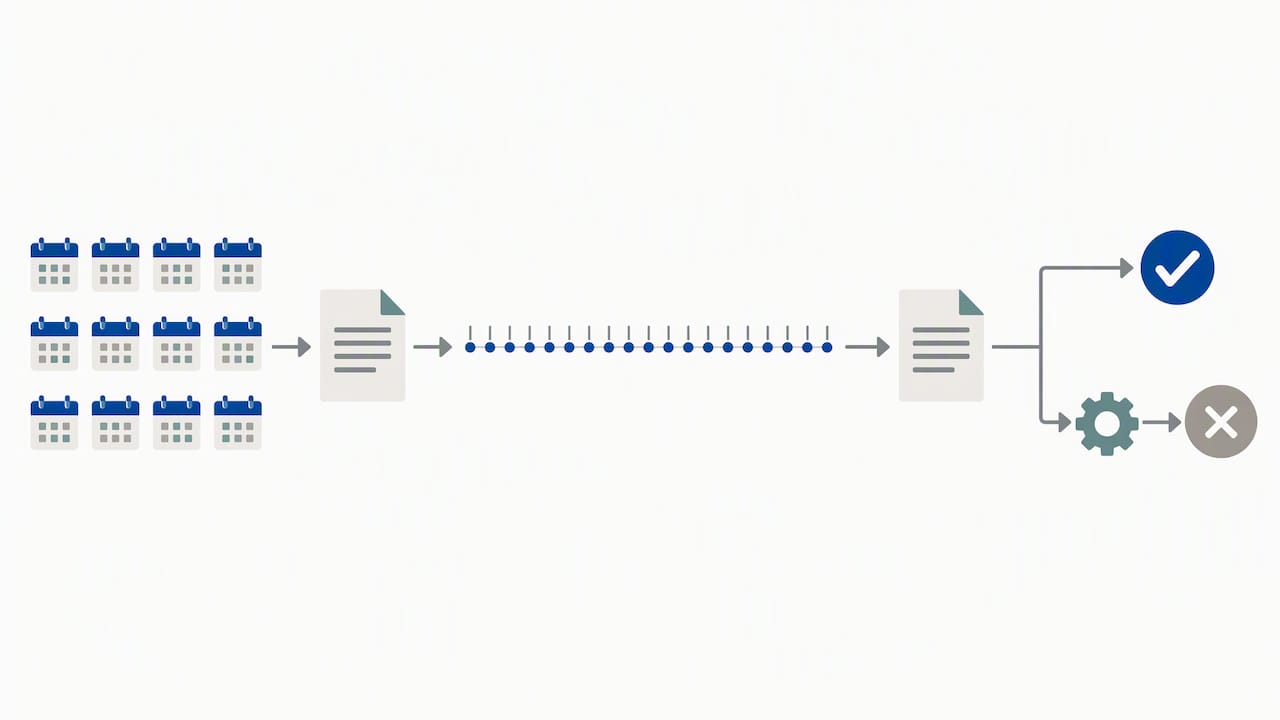 Steps from eligibility to employer response