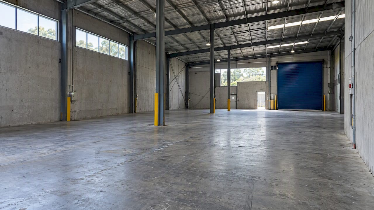 Interior of a Brisbane industrial warehouse