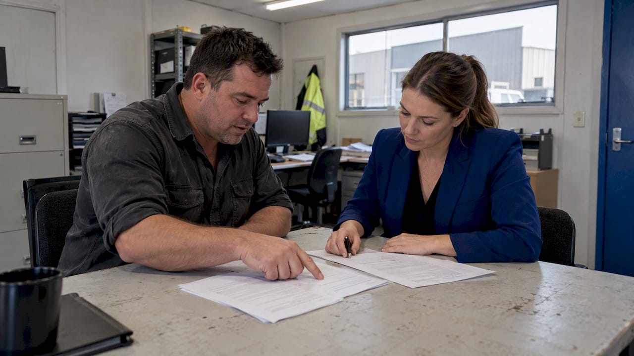 Tenant and adviser compare industrial lease quotes