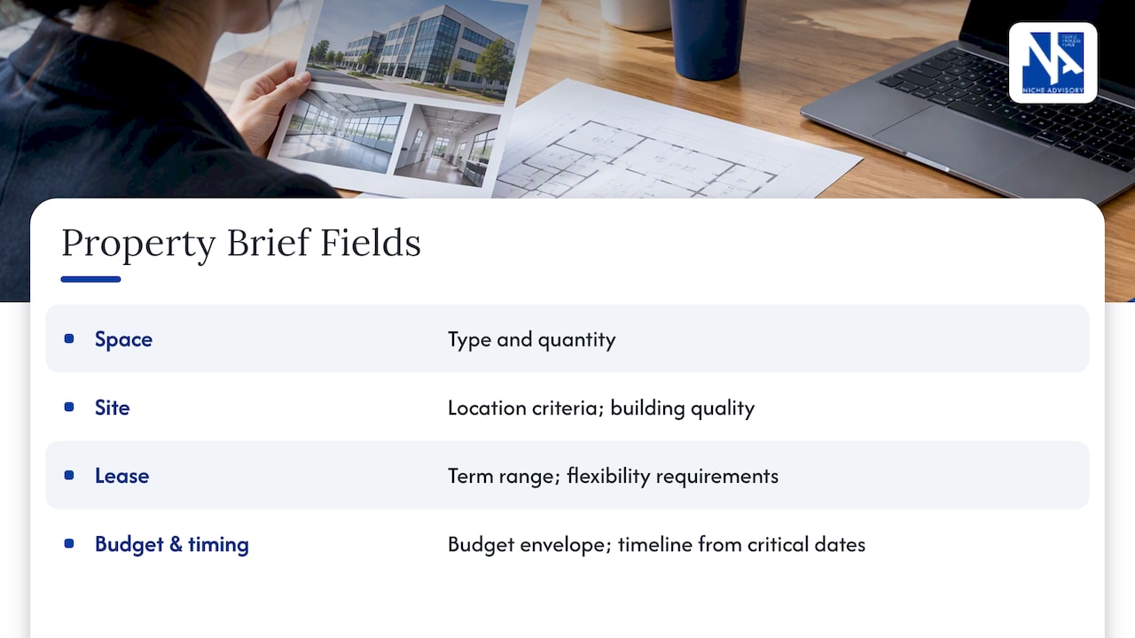 Seven fields in a property brief