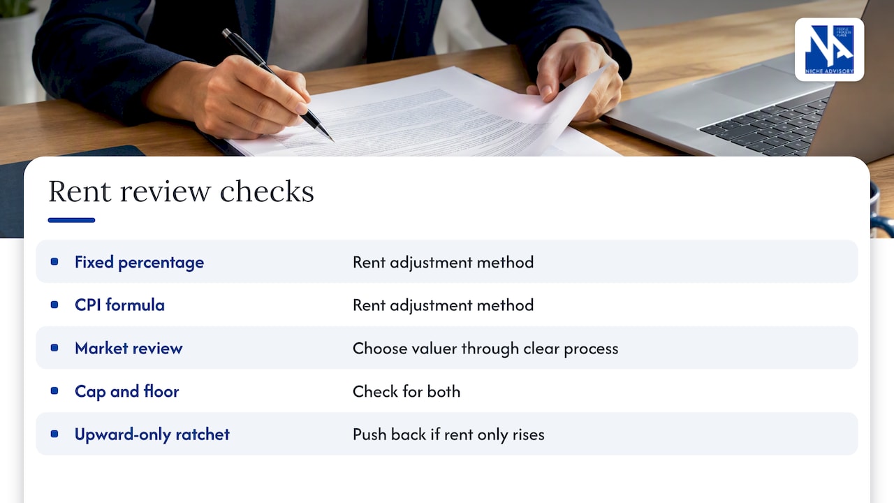 Rent review methods and safeguards compared